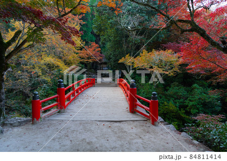 世界遺産宮島のもみじ谷入り口付近 84811414