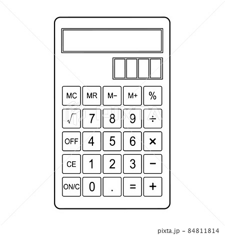 電卓のイラスト 84811814