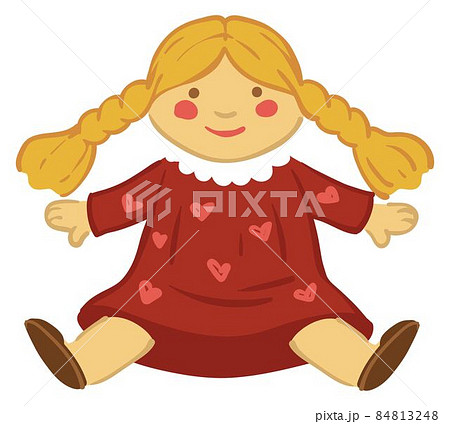 Retro doll for children, gift for small girl kid 84813248
