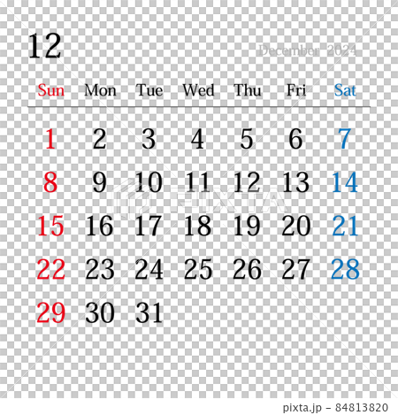 December 2024, Japanese calendar 84813820