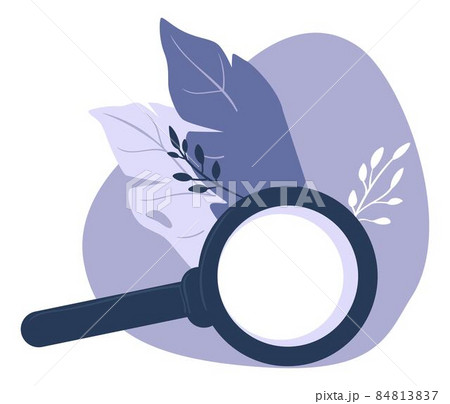 Research or investigation, magnifying glass vector 84813837