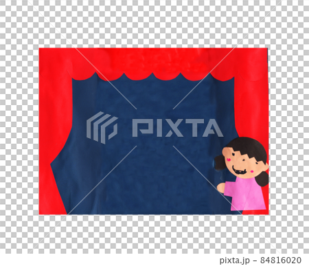 孩子做的舞台剪紙 84816020