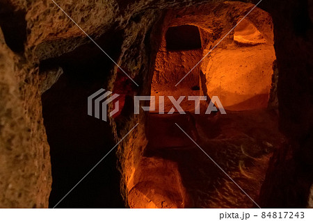 Major tourist attraction of Turkey underground city Kaymakli 84817243