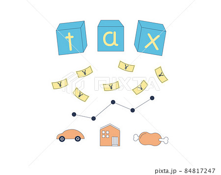 税金と家計のイメージ 税金と家計のイメージ 84817247