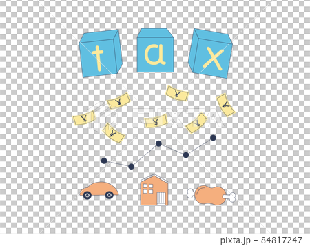 税金と家計のイメージ 税金と家計のイメージ 84817247