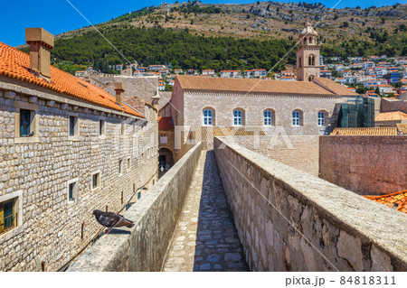 View of Dominican monastery and church from the walls of the cit View of Dominican monastery and church from the walls of the cit 84818311
