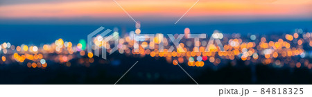 Blurred Bokeh Architectural Urban Backdrop. Background With Urban Defocused Lights Blurred Bokeh Architectural Urban Backdrop. Background With Urban Defocused Lights 84818325
