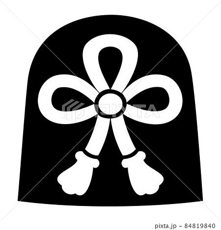 和州　布施氏の家紋　兜に総角 84819840