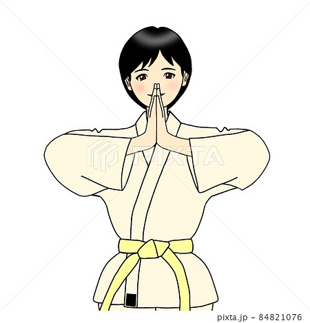 武道を学ぶ女性 84821076