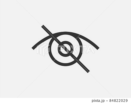 Show password icon, eye symbol. Vector vision hide from watch icon. Secret view web design element. Show password icon, eye symbol. Vector vision hide from watch icon. Secret view web design element. 84822029