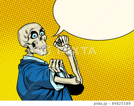 We Can Do It The positive skeleton of a businessman. Good business, positive dead man, business survival in a difficult period of the economy We Can Do It The positive skeleton of a businessman. Good business, positive dead man, business survival in a difficult period of the economy 84825589
