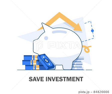 Investment analysis concept banner,Financial planning,Data analysis concept,Business concept for marketing ,analysis and brainstorm,flat design icon vector illustration 84826666