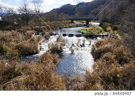 SLも走るJR釜石線（早瀬川橋梁） 84830407