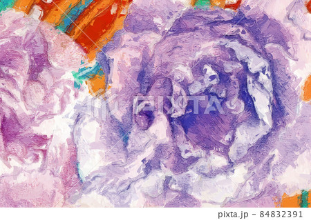 Beautiful rose peony flower illustration 84832391