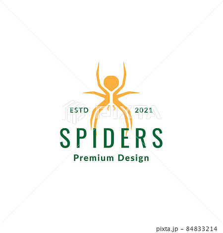 colorful widow spiders vintage logo symbol icon vector graphic design illustration idea creative 84833214