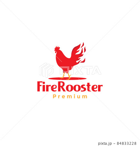 abstract rooster with fire tail logo symbol icon vector graphic design illustration idea creative abstract rooster with fire tail logo symbol icon vector graphic design illustration idea creative 84833228