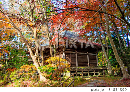 岩手県　平泉　世界文化遺産　中尊寺　峯薬師堂 84834390