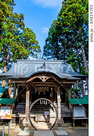 岩手県　平泉　世界文化遺産　中尊寺　白山神社 84834765
