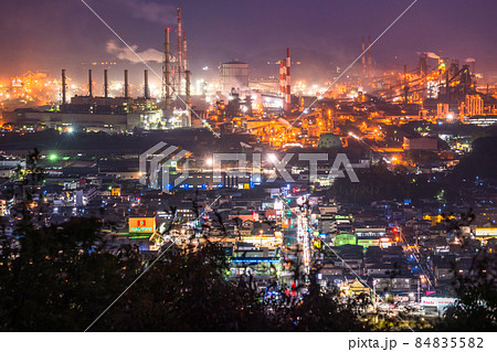 《広島県》福山市・工場夜景《製鉄所》 84835582