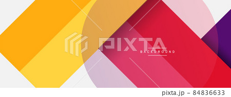 Round geometric shapes lines and circles. Vector template for wallpaper banner background or landing page Round geometric shapes lines and circles. Vector template for wallpaper banner background or landing page 84836633