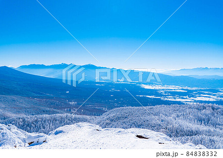 【冬素材】冬の北横岳登山風景【長野県】 84838332