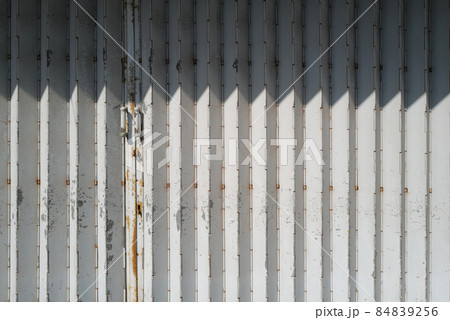 Horizontal traditional retro Hong Kong style silver shop front building matel gate rolling door design 84839256