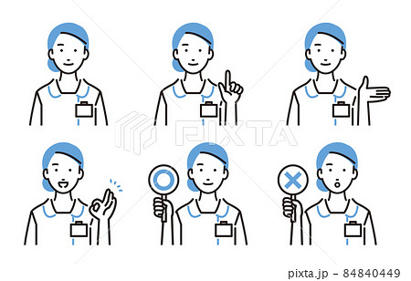 人物 女性の看護師セット 人物 女性の看護師セット 84840449