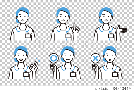 人物 女性の看護師セット 人物 女性の看護師セット 84840449