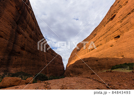 オーストラリア ウルル・カタジュタ国立公園のカタ・ジュタのウォルパ渓谷 オーストラリア ウルル・カタジュタ国立公園のカタ・ジュタのウォルパ渓谷 84843493