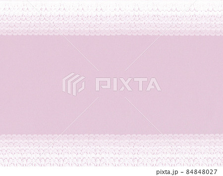 くすみピンク 白いレースのレトロかわいい背景のイラスト素材