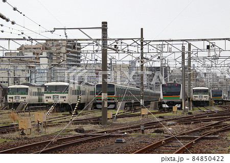 尾久に疎開留置される185系電車 尾久に疎開留置される185系電車 84850422