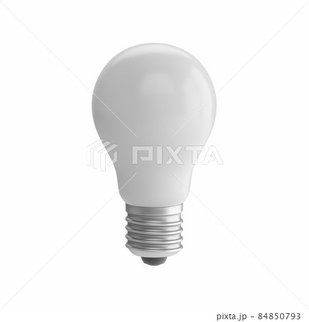 3D Rendering Light Bulb isolated on white background 84850793