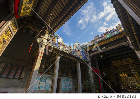 The ancestral hall of Pinang Peranakan Mansion in Penang, Malaysia 84852133