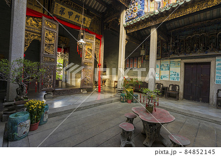 The ancestral hall of Pinang Peranakan Mansion in Penang, Malaysia 84852145