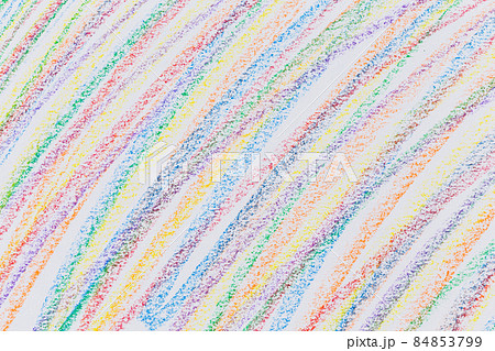 Multi color hand crayon drawing Multi color hand crayon drawing 84853799