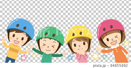 兒童騎自行車的交通安全 84855892