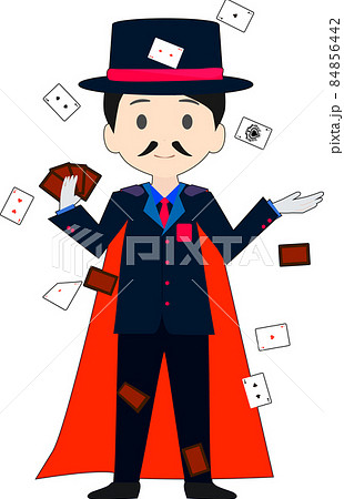 マジシャンのカードマジック マジシャンのカードマジック 84856442