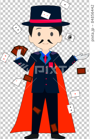 マジシャンのカードマジック マジシャンのカードマジック 84856442