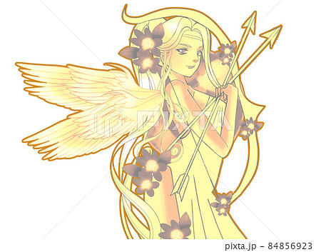 月の女神アルテミスの翼のイラスト素材
