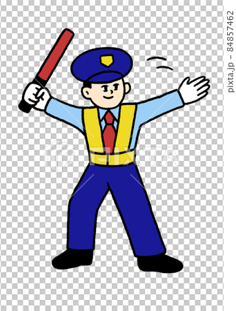誘導する警備員 84857462
