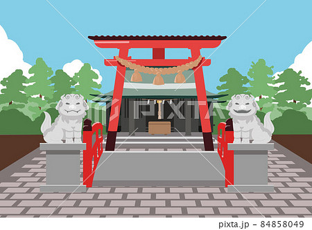 境内 参拝 青空 境内 参拝 青空 84858049