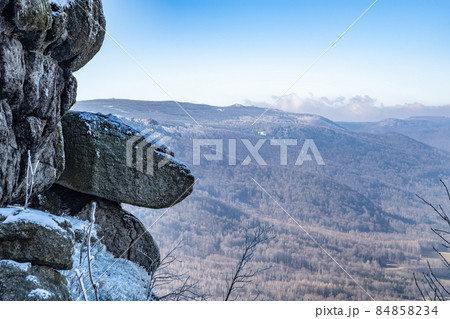 Northern slopes of Jizera Mountains beech forest 84858234