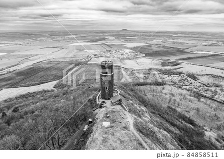 Black Tower of Hazmburk medieval castle Black Tower of Hazmburk medieval castle 84858511