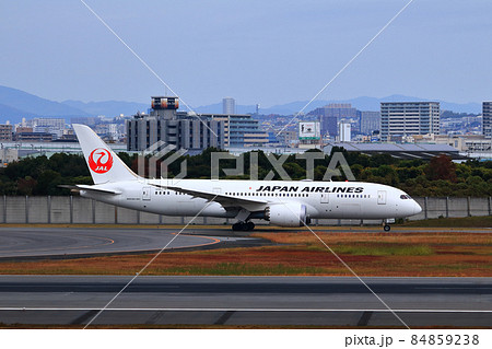 大阪国際空港 JAL 飛行機 離陸 スカイパーク 大阪国際空港 JAL 飛行機 離陸 スカイパーク 84859238
