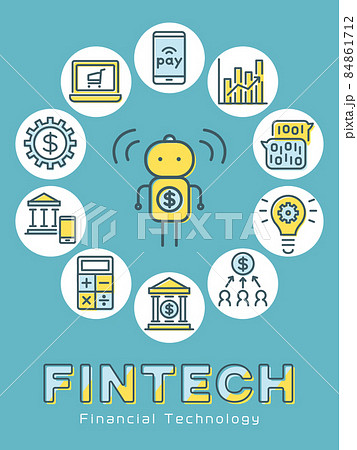 FINTECH　ロゴ 84861712