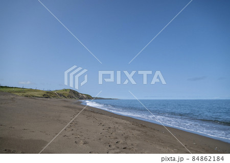 オホーツクライン傍の砂浜 84862184