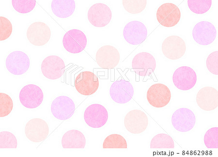 春 水玉 ピンク 背景のイラスト素材