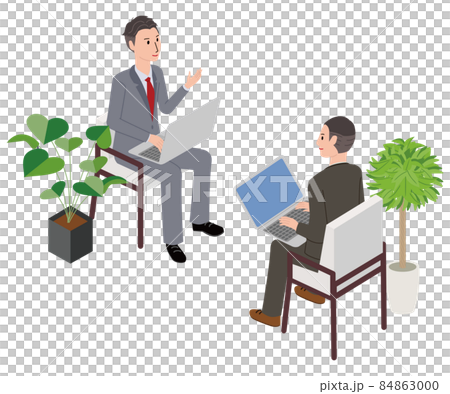 沒有 PC 桌的等距辦公室會議 沒有 PC 桌的等距辦公室會議 84863000