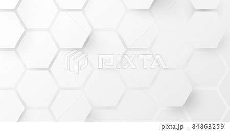 Abstract 3D white, and grey geometric hexagon background. Futuristic technology digital hi tech concept background Abstract 3D white, and grey geometric hexagon background. Futuristic technology digital hi tech concept background 84863259