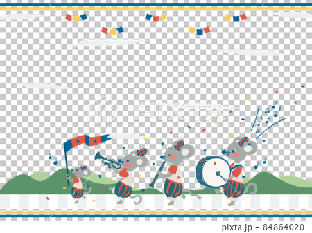 鼓笛隊メッセージカード2 84864020